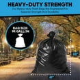 thumbnail image 3 of 95-96 Gallon Trash Bags Heavy Duty | 50 Count | Extra Large 95-96 Gallon Trash Can Liners | 90-100 Gal for Outdoor, Commercial, and Home Use, 3 of 6