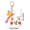 thumbnail image 3 of LACKUST Customizable Initial Letter Keychains,Clearance Keychains Rings for Keys for Men Women for Car,Personalized Gifts,M, 3 of 3