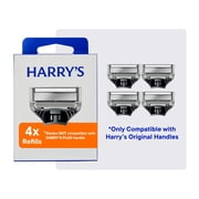 Harry's Men's Razor Blade Refills, 5 Blade Razor Blade Cartridges, 4 pk