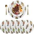 thumbnail image 3 of Coolnut Christmas Placemats Set of 4 Non-Slip Heat Resistant Dining Table Place Mats Washable Kitchen PVC Weave Table Mats Home Decor Gifts, 3 of 7