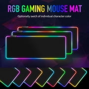 LED Mouse Pad 35.4x15.7 inch, Large RGB Glow Gaming Mouse Pad for Computer Keyboard, 12 Cool Lighting Modes, Anti-Slip Base, Waterproof, Stain Resistant, Desk Mouse Pad for Wireless Mouse