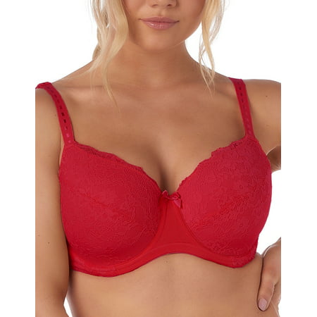 After Eden D-Cup & Up Recycle 20.05.8006-050 Red Lace Non-Padded Underwired  Full Cup Bra 34DD | Walmart Canada