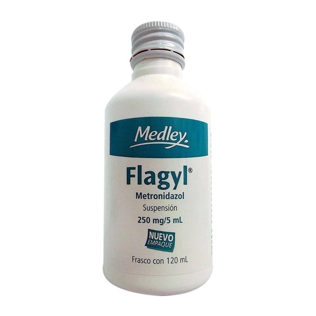 Flagyl 250 mg/5 ml suspensión 120 ml