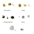 thumbnail image 3 of 50 Ensembles de Pinces Papillon pour Broches de Badge - Or, 3 of 8