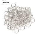 thumbnail image 3 of 1000PCs DIY Hand Made Jewelry Accessories Open Jump Ring Silver Iron Keychain Connector, 3 of 10