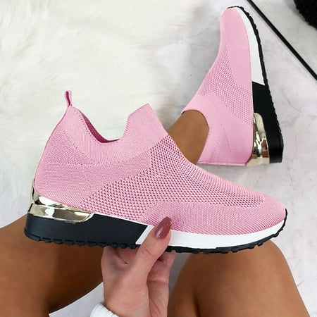 

Cathalem Solid Runing Color Mesh Breathable Shoes Sports Shoes Outdoor Women Women s Sneaker Guards Womens Pink 6