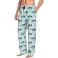 thumbnail image 3 of Mens Pajama Pants - Soft Sleep & Lounge Pants for Men, Funny and Cute Pirate Shark Cuteness Casual PJ Bottoms Pants with Pockets, 3 of 5