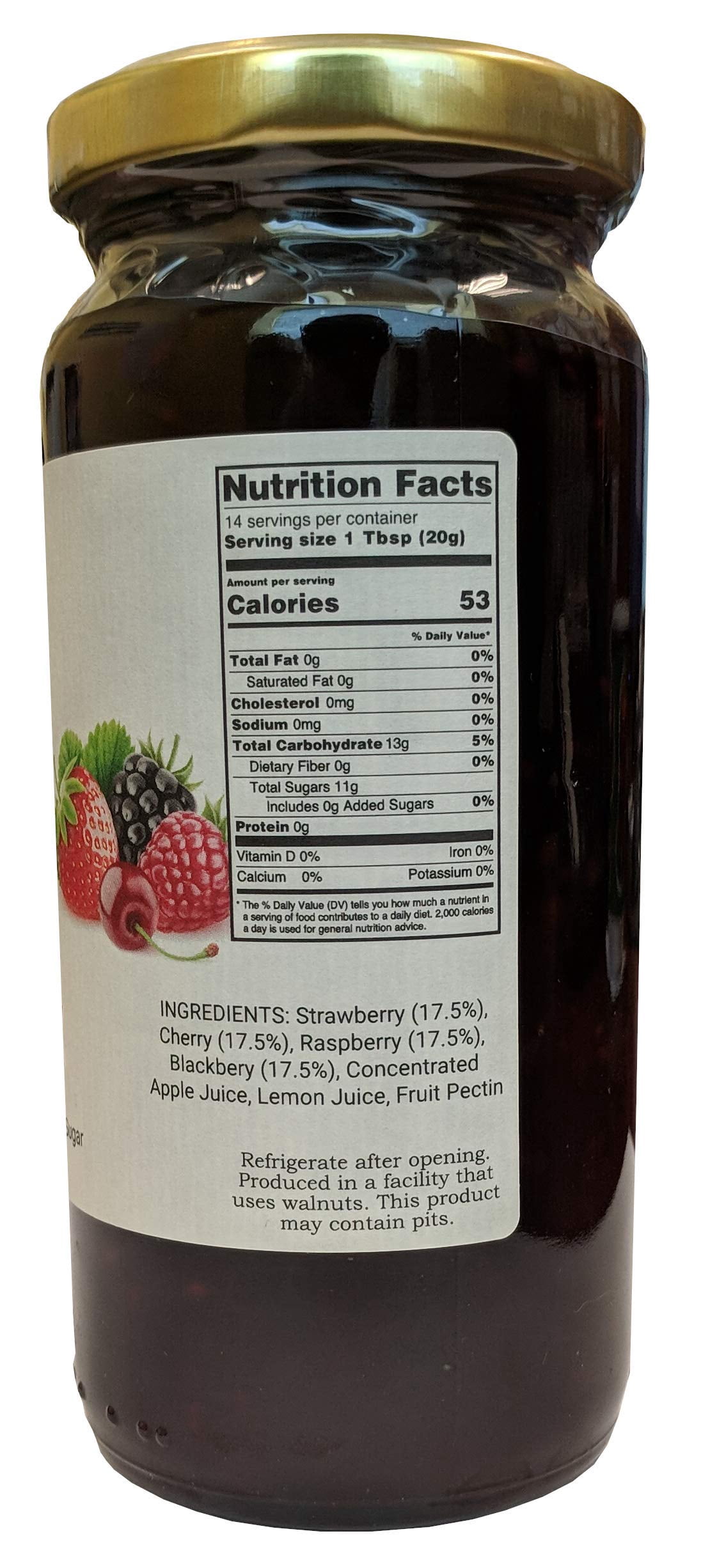 Just Spread - Preserve 100Pct Frt 4Fruit - 10 Oz, Case of 6