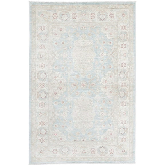 Hand Knotted Fine Serenity Wool Rug - 3'2'' x 4'9''