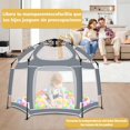 thumbnail image 2 of Corralito para Bebe,Corral para Bebe Plegable,área Extra Grande de Juegos para Bebe,Puede Acomodar A Varios Niños,áreas de Juego para Bebés Interiores y Exteriores,con Toldo,Bolsa de Almacenamiento, 2 of 9