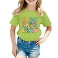 thumbnail image 1 of Xuewenshw T-Shirt Mode Enfant Décontracté Imprimé Col Rond Manches Courtes Ample, 1 of 4