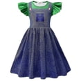 thumbnail image 2 of Vestido de princesa Peach para niños y niñas, traje de Carnaval de Halloween, 2 of 2