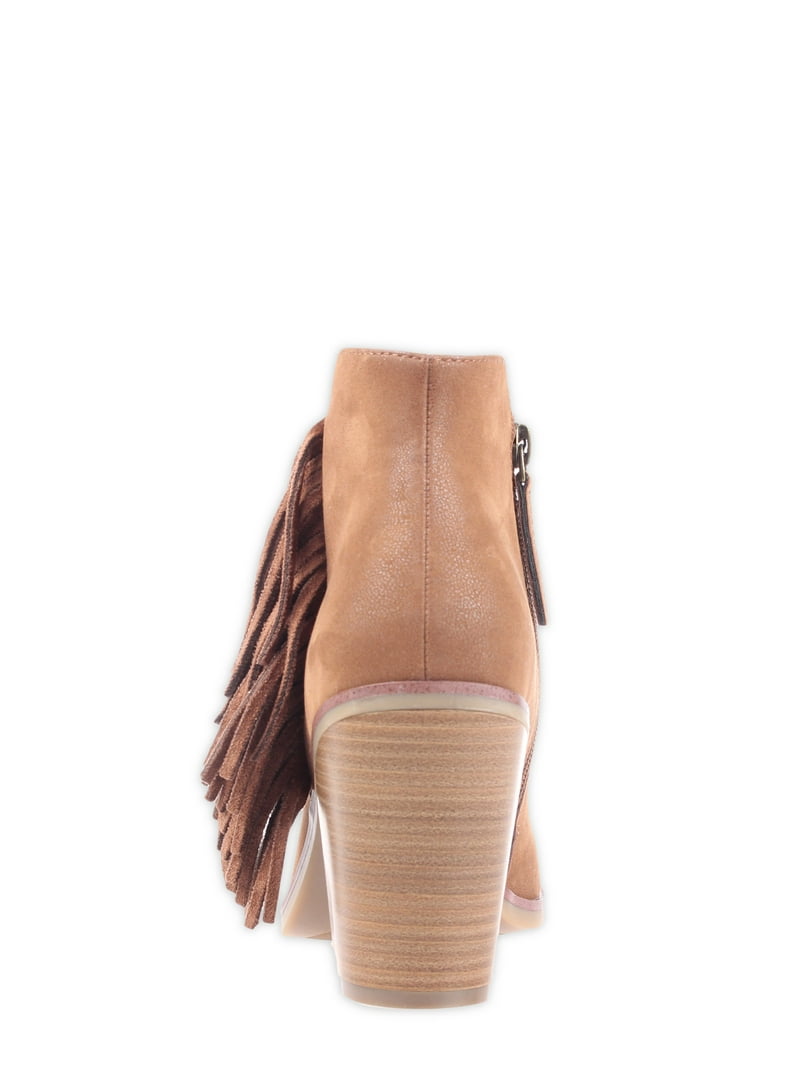MIA GIRL Women's Avril Fringe Booties