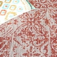 thumbnail image 5 of SAFAVIEH Courtyard Taegan Floral Indoor/Outdoor Area Rug, Red/Beige, 5'3" x 7'7", 5 of 10