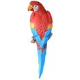 thumbnail image 2 of Figurine en Forme de Perroquet Ornements de Table Sculpture Animale en Résine pour Patio, 2 of 9