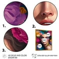 thumbnail image 3 of Designart Floral Sensual Woman Portrait V Floating Frame Wall Art, 3 of 5