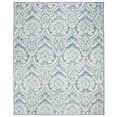 thumbnail image 7 of SAFAVIEH Blossom Travis Geometric Wool Area Rug, Blue/Ivory, 6' x 6' Square, 7 of 7
