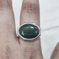 thumbnail image 4 of Malachite Mans Ring, Natural Green Malachite, Spiritual, Silver Jewelry, 925 Silver Ring, Birthday Gift, Heavy Mens Ring, Arabic Design, Ottoman Style Ring, Christmas, Turkey Mens Signet Ring, 4 of 5