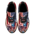 thumbnail image 2 of Patriotic Horse Print Sneakers Lightweight Comfortable Running Shoes for Men Women Black Size 8.5, 2 of 7