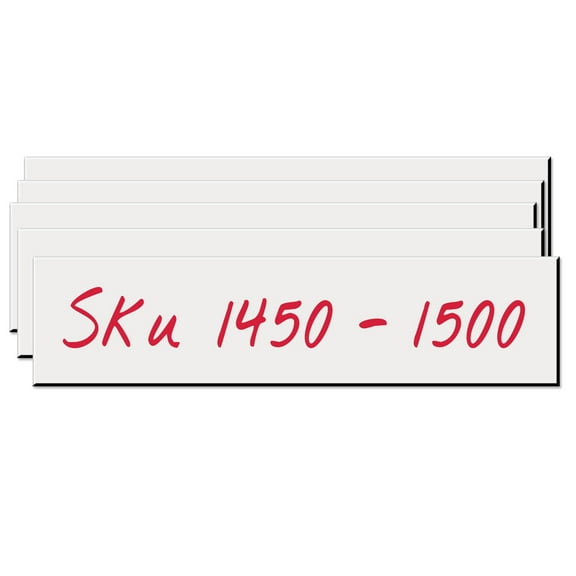 NapTags Write-On Magnetic Rack/Shelf Labels 4 x 1 / 10/Pk