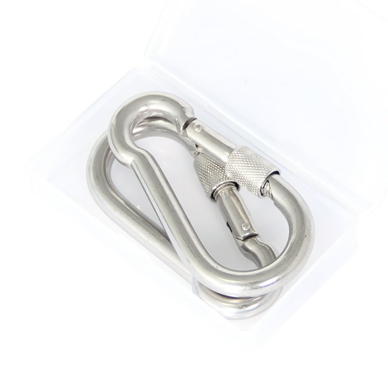 4 Inch Stainless Steel Locking Type Carabiner Clip Spring Snap