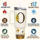 thumbnail image 5 of Vaso SUFAVN con diseño de girasoles con monograma, 1,2 L, para mujer, 5 of 7