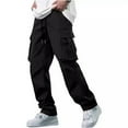 thumbnail image 2 of Men's Work Trousers Plus Size Outdoor Trousers Relaxed Fit Sport Pants Jogger Sweatpants Outdoor Trousers Loose Wide Leg Casual Pants Trousers Loose Sweatpants with Pockets, 2 of 4