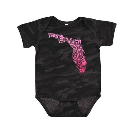 

Inktastic Florida Silhouette Mandala Gift Baby Boy or Baby Girl Bodysuit