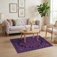 thumbnail image 3 of ODIKA Purple Faded Plum Traditional Decorative Borders Pink Mauve Vintage Non-Slip Chair-Friendly for Home Office, Gaming Room, Under Desk, 3 of 7