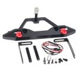 thumbnail image 2 of Parachoques trasero de metal perfecl con grilletes y 2 luces LED para coche Axial SCX10 90046, 2 of 9