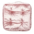thumbnail image 3 of SAFAVIEH Primrose 18" x 18" Solid Square Tufted Floor Pillow, Blush, 3 of 4