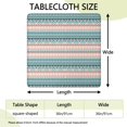 thumbnail image 2 of Colorful Bohemian Style Square Table Cover 36x36 Inch, Elastic Edged Tablecloth for Card Tables and Outdoor Entertaining, 2 of 6