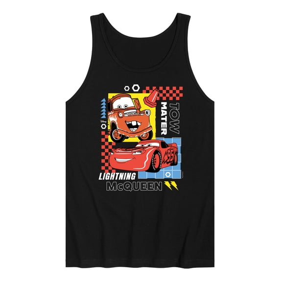 Cars - Mater Mcqueen Grid - Men's Jersey Tank Top