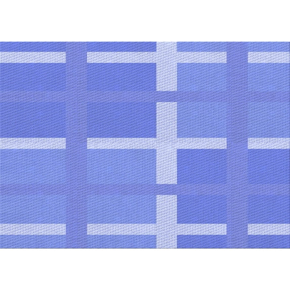 Ahgly Company Indoor Rectangle Patterned Day Sky Blue Area Rugs, 2' x 3'