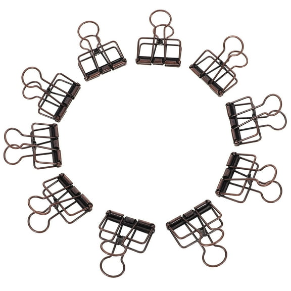 Masteelf  10 Pcs Binder Clips For Office Vintage Hold Paper Fasteners White