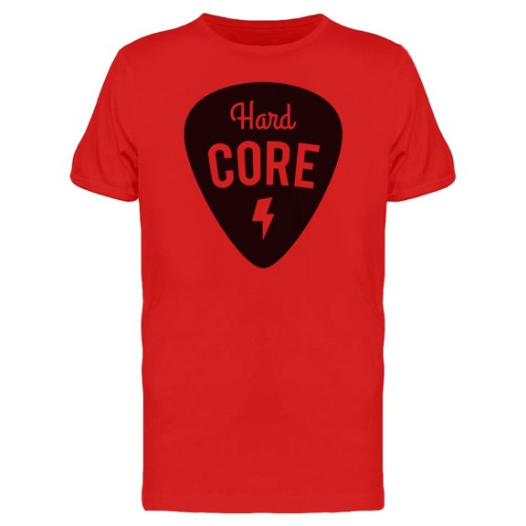 Black Guitar Pick And Hard Core Tee Men's -Image by Shutterstock