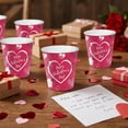thumbnail image 6 of chaungfeng 16-Pack Disposable Paper Cups, Red Heart Valentine's Day Design, for Beverages, Festive Parties, Everyday Use, 6 of 6