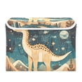 thumbnail image 7 of Yayeee Collapsible Cube Storage Bin with Lid Fabric Closet Decorative Basket with Handles, Dinosaur at Night, 7 of 7