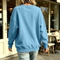 thumbnail image 7 of Women's Casual Snap Button Cardigan Jacket, Long Sleeve Crew Neck Lightweight Sweatshirt Coat with Pockets, Solid Color Fall Outerwear, 7 of 7