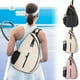 thumbnail image 1 of Raquetero de Tenis, Correa de hombro ajustable, Gran capacidad, Mochila multideporte para bádminton, Tenis, Pickleball, Squash, Entrenamiento al aire libre, Blanco/Rosa/Negro, 19.3x13x5.5 pulgadas, 1 of 9