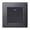 1 gang 1 way LED, variant on 1/2/3/4 Gang 1/2 Way On / Off Rocker Key Wall Light Switch With Blue Backlight Socket Black Aluminum Metal Panel ,Easy to Installation