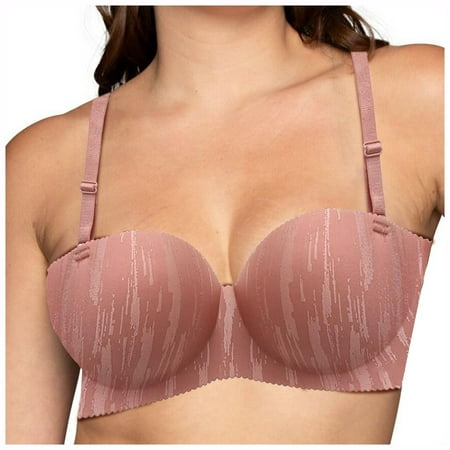 DVKOVI Women s Soft Underwire Lightly Lined T-Shirt Bra Push Up Bra Full Coverage Bra with Adjustable Straps Lightweight Memory Foam Cups