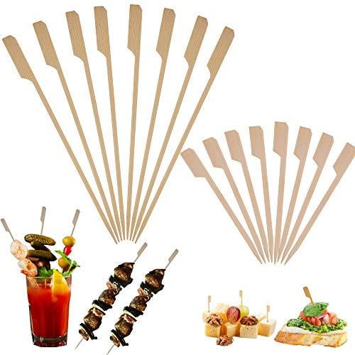 Bamboo Skewers Toothpicks for Appetizer Picks 3.5 & 7 inch (Pack of