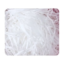 RKSTN Crinkle Cut Paper Filler Grass Cushion Shredded Paper Streamer for Christmas Wedding Birthday Valentines Day Gifts Boxes Baskets Filler Decoration 3.53oz Pure White