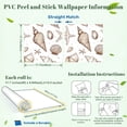 thumbnail image 2 of Peel and Stick Wallpaper Hand drawn Seashells Starfish Vintage Style 17.7in x 118in Contact Paper Removable Self Adhesive Wall Mural Wall Decor for Bedroom Kitchen Cabinets, 2 of 8