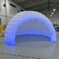 thumbnail image 4 of Striking Inflatable Igloo Dome Tent with Led Strips & Big Opening Outdoor Portable Nightclub Disco Igloo Party Wedding House White Oxford Air Marquee for Events (19.7Ft 6m D), 4 of 6
