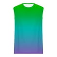 thumbnail image 4 of Compression Tank Top Men Qiggri Men Casual Fashion Printing Pullover Round Neck Sports Tank, 4 of 4