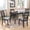 Espresso, variant on Harper & Bright Designs Foldable Dining Table Set for 4, Farmhouse 5 Piece Extendable Dining Set, Small Kitchen Table Set with Drop Leaf Table and 4 Dining Upholstered Chairs, Espresso