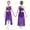 Purple, variant on Girls Sparkly Rhinestone One Shoulder Contemporary Lyrical Dance Ballet Tulle Leotard Dress Dancewear Yellow 16