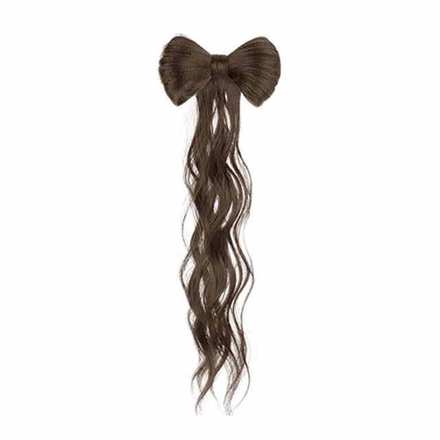 LUVCLS Peluca de cola de caballo con ondas de pelo moño, peluca de media cola de caballo, peluca natural para mujer, desordenada M4 [.